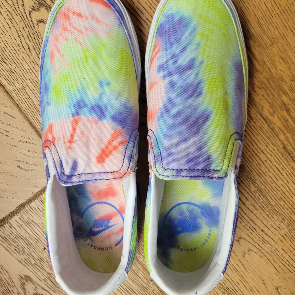 Nike Court Legacy Slip On Tie Dye Shoe Size 9